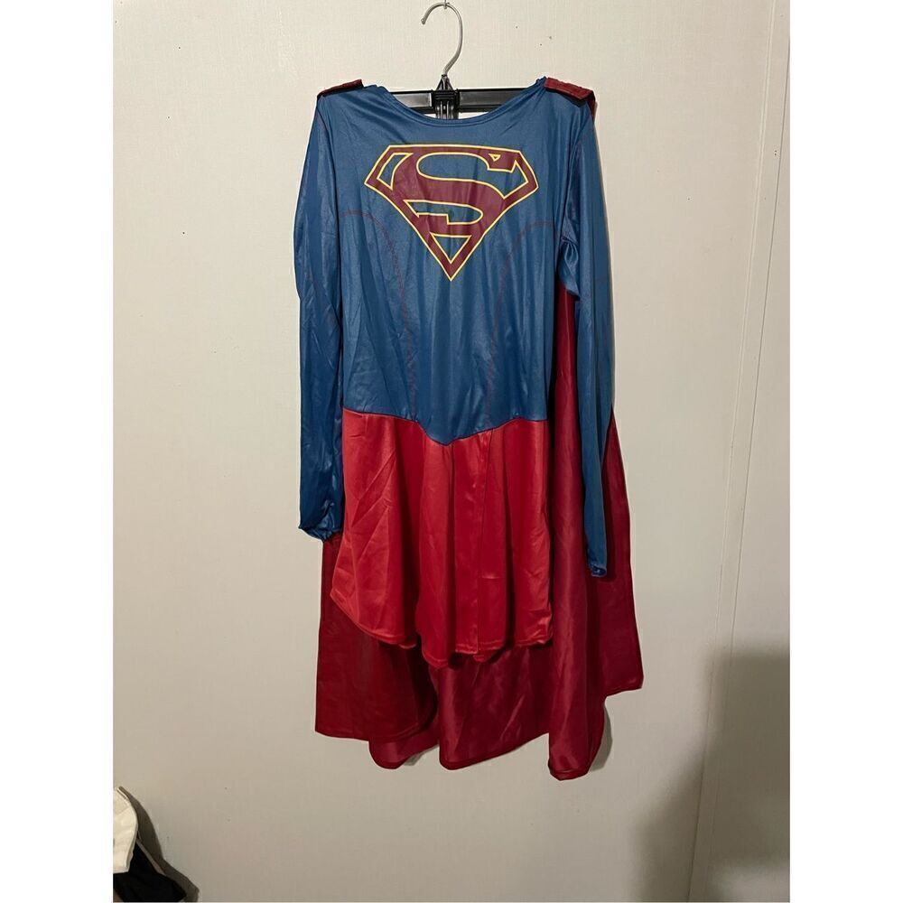 Dc Comics Super Girl Kids Girls Small Halloween Costume Dress Cape NWOT
